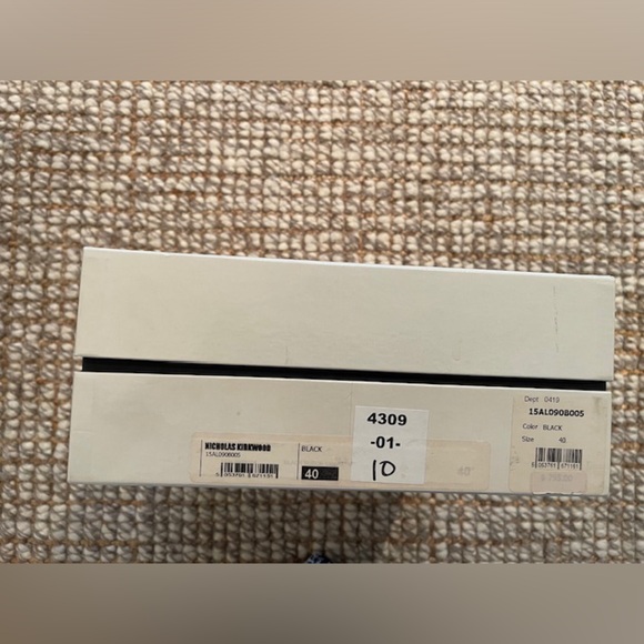 Nicholas Kirkwood Hidden Pearl Platform Suede Sandals - Picture 7 of 16